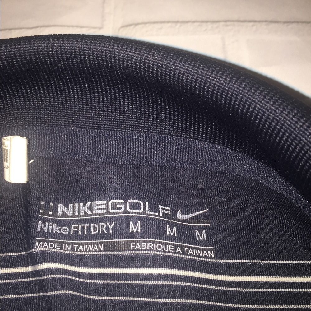Nike Golf Men's DriFit Shirt Black Stripe Sz Med - Picture 2 of 8